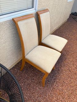 Two dining chairs