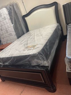 Nice Full size bed with new mattress and boxspring included.
