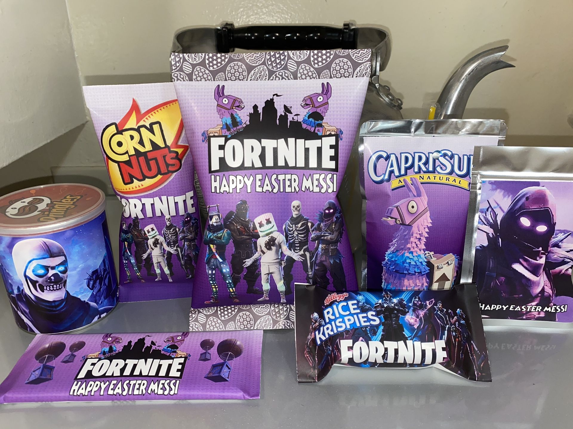 Fortnite easter basket custom goodies