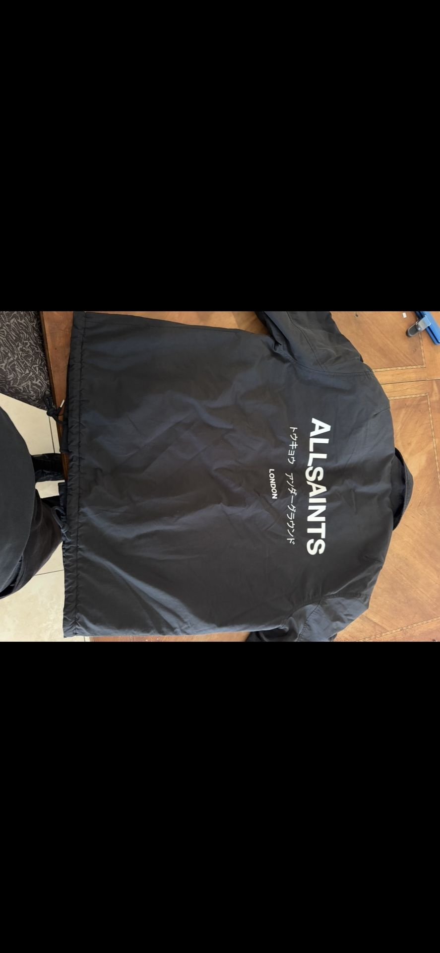 ALL SAINTS Underground Logo-Print Padded Cotton-Blend Coach Jacket Xxl