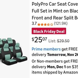 New cloth car seat covers UNIVERSAL FIT 2 front seat and rear Bench 
Brand new
$15 for 1 set
$25 for 2 sets

Cubreasiento para carro medida universal 