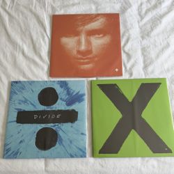 Ed Sheeran 12” Vinyl Albums Collection Orange+Divide+X
