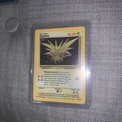 Pokemon First Edition Zapdos ERROR CARD