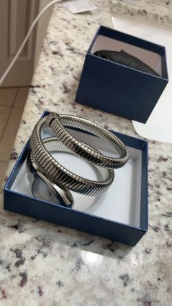 Silver serpent watch
