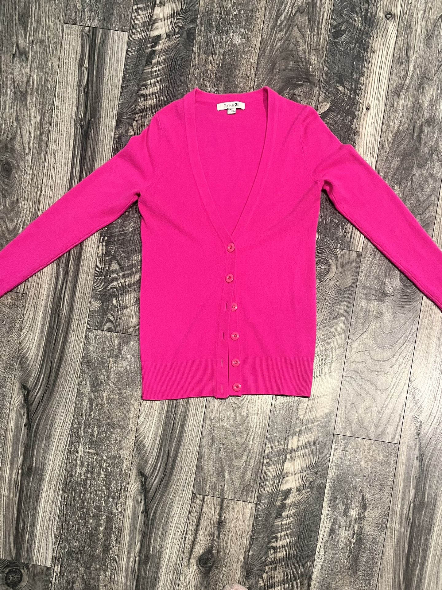Pink Cardigan Medium