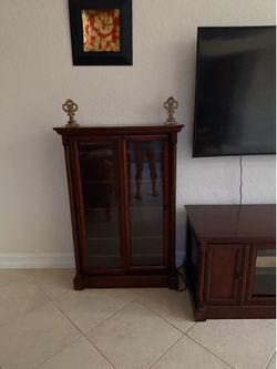 3-Piece TV Entertainment Center with Side Storage Towers