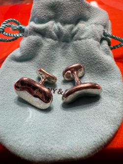 Tiffany & Co Cufflinks By Elsa Peretti Sterling Silver