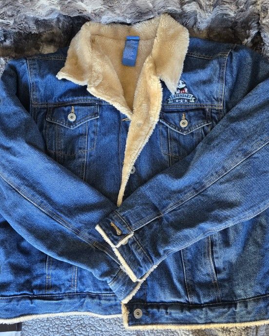 Disney Vintage Sherpa Lined Mickey Mouse Jacket