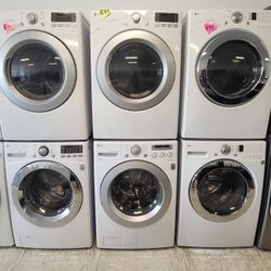 Front Load Washer And Electric Dryer- Stackable Washer And Electric Dryer Used In Good Condition With 90days Warranty  From $499 Up  To $825