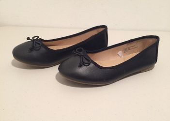 Black Ballet Flats, Size 2