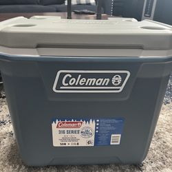 Coleman 316 Series 60QT Hard Chest Wheeled Cooler, Lakeside Blue