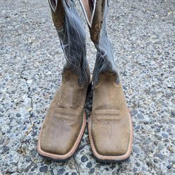 Twisted X Men's Distressed Ruff Stock Western Boots - Broad Square Toe
