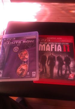 3 games Saints Row 4 $10 Mafia II $10 and Army of Two 40th Day $25