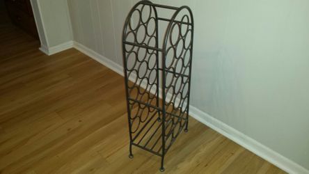 Wine rack nice heavy 20 btl welded steel. Black.