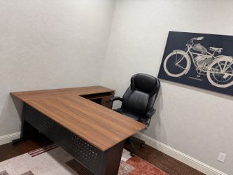 Tribesigns L-Shaped Executive Desk w/ Storage – Like New
