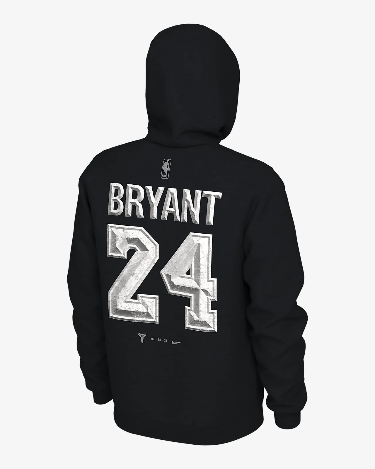 Nike Kobe Bryant Los Angeles Lakers Memorial Statue Unveil Pullover Black Hoodie