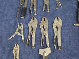 Vintage Vise-Grip Locking Pliers & Specialty Clamp Tool Lot – 10 Pieces