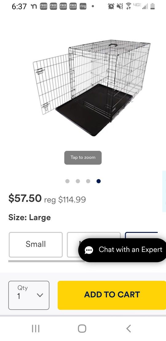 PETCO 24"36"×25" Height Black Metal Pet Kennel With Tray for Sale in Arvada, CO OfferUp