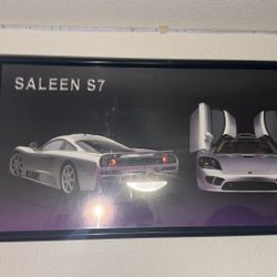 Saleen S7 Framed Decorative Poster
