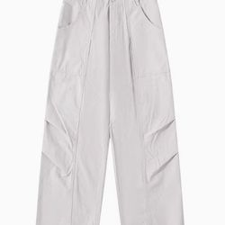 Solid-color washed work pants, all-cotton casual pants, suitable for spring and autumn, 2025 new style, loose long pants for boys, Japanese style, ver