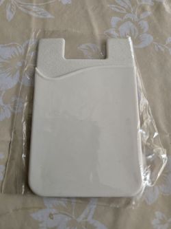 Multifunction phone card wallet - white