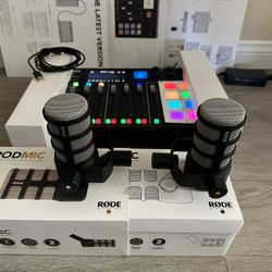 Rodecaster bundle for podcasting - 2 person set up