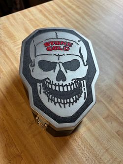 Stone Cold Steve Austin Skull Collector Tin and Mini Belt