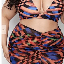 3pc Plus Size Swim Suit Set