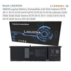 V6W33 Laptop Battery Compatible with Dell Inspiron 3 3 5 5 5518 Latitude 3 3 Vostro 3 3511 352