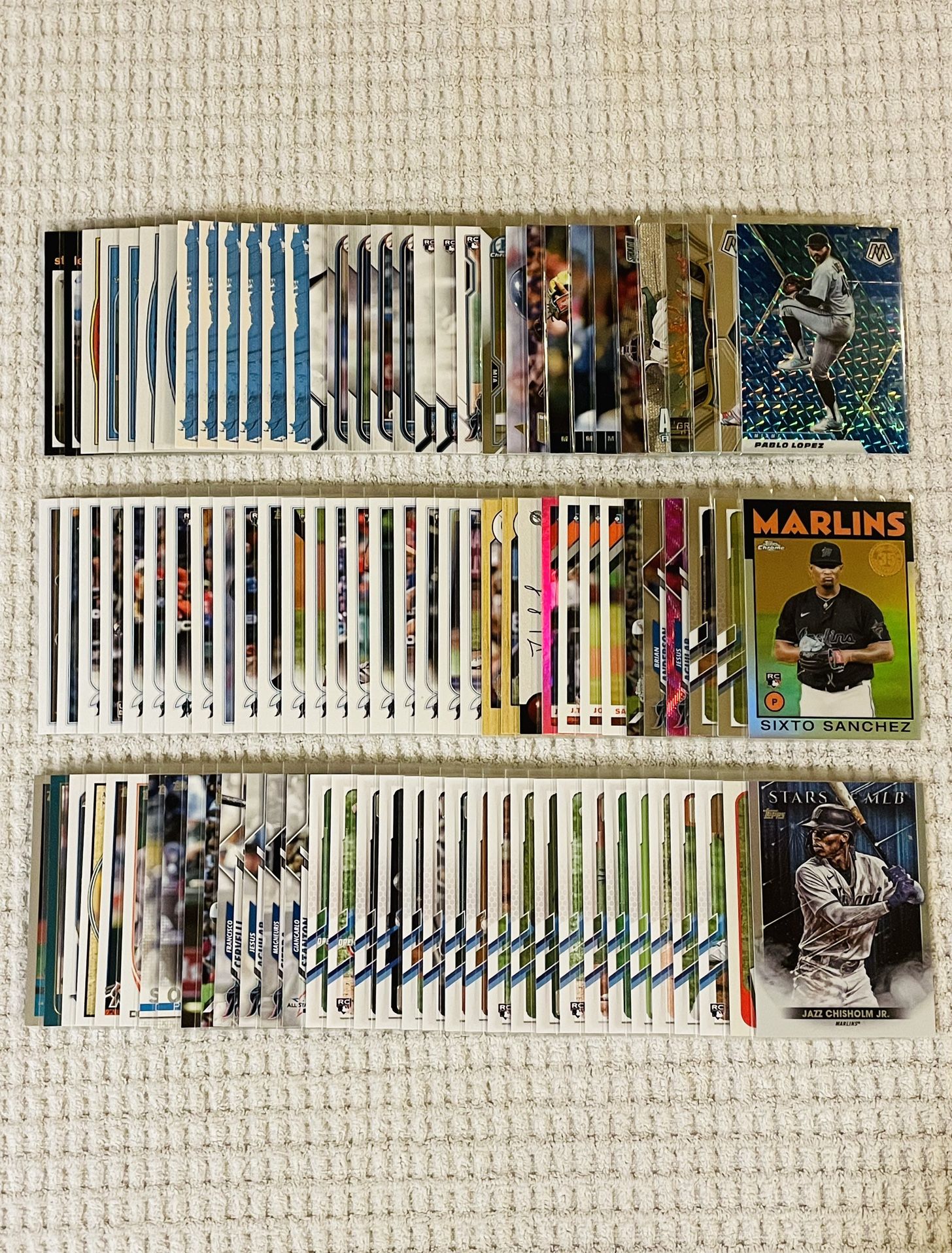 Miami Marlins 100 Card Baseball Lot!