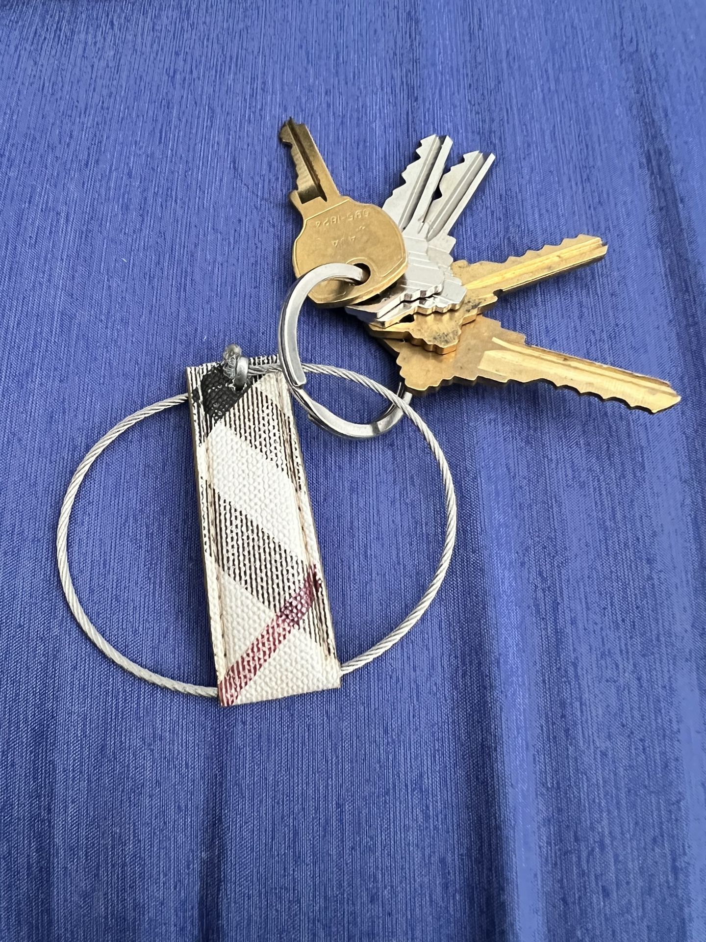 Set Of 2 Burberry Reclaimed Keychains