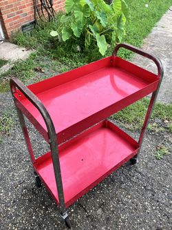 Mechanic Rolling Metal Utility Cart Shop Tool