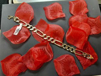 Figaro Bracelet - Yellow Gold 10k (.417) 37 grams 9 inch