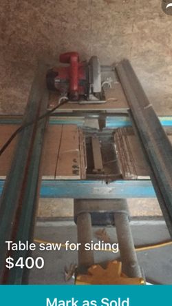 Siding table saw