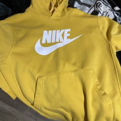 Yellow Nike hoodie 