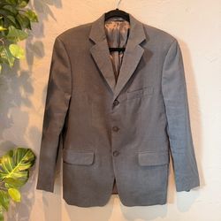 Banana Republic Men's 38S Gray Linen Blazer Old Money Preppy Business Casual