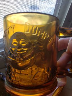 Humpty Dumpy And Tom Tom Childs Cup, Indiana Glass 