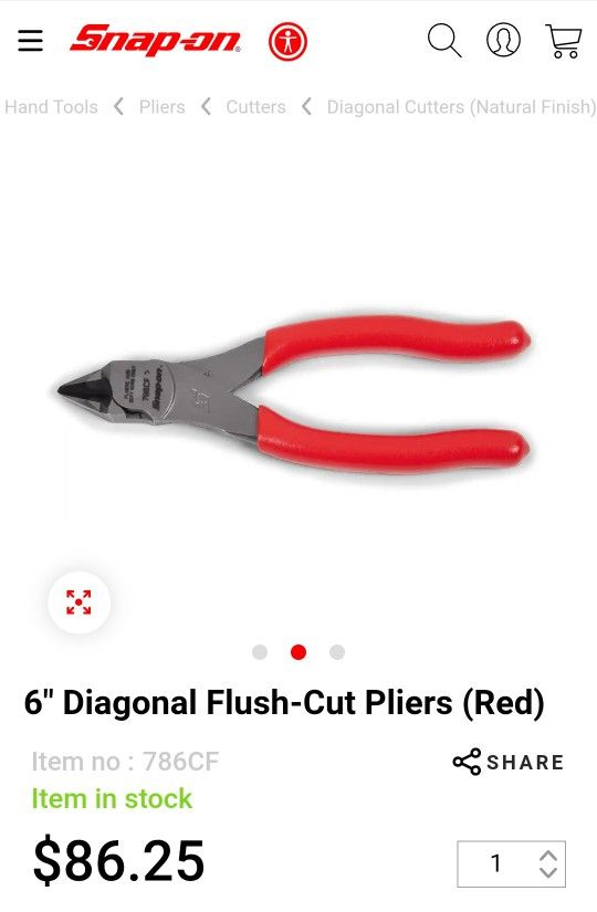 6" Diagonal Flush Cut Pliers (Red),All Products : American Fashion Style Bags On Sale