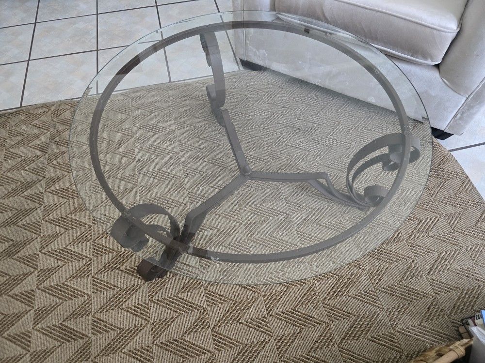 Glass Center Table & Coffee Table