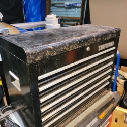 Vintage Craftsman toolbox. Aluminum box with drawers 26" x 20" x 12"