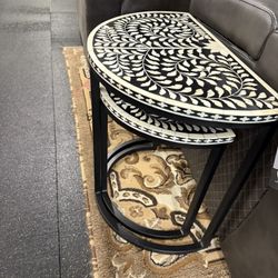 2 Piece Nesting Table Set On Sale