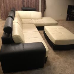 Bonded Leather Sectional Sofa $200 Obo