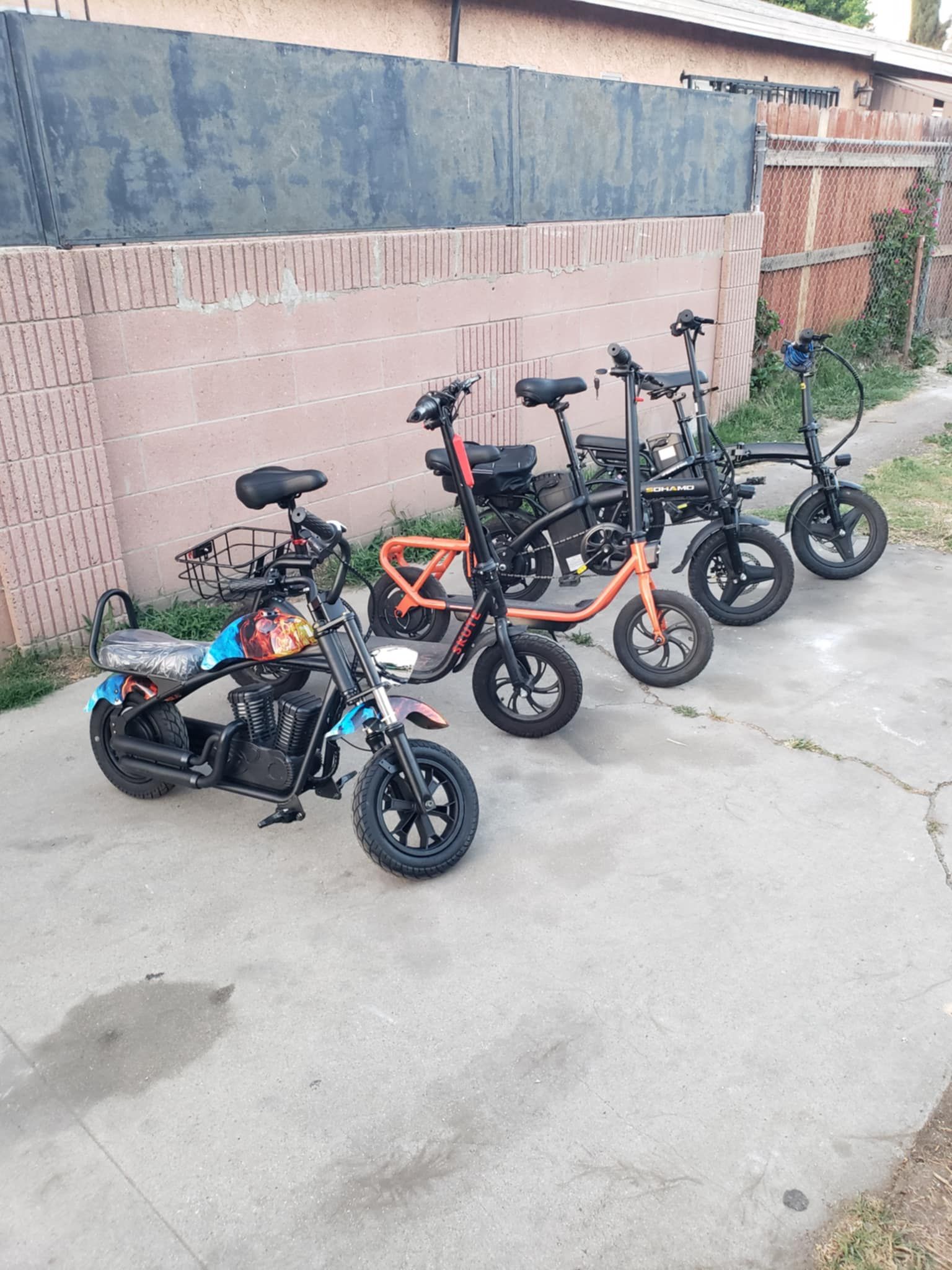 Electric scooter electric bike ebike e-bike ... the Small Blue kids $350!. Black scooter $250! Orenge $300! Middle folding $350! & best one is $400!