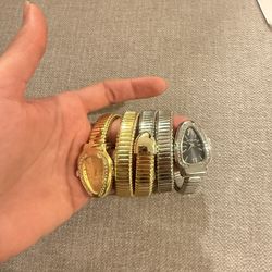 Stylish Women’s Bracelet Watch | Gold & Silver Colors