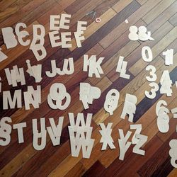 4" letters and numbers (alphabet, digits) for glitter sparkly pink party banner