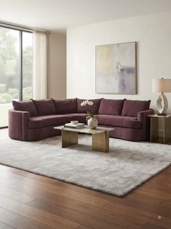 Bernhardt Boysenberry Vintage Living Room Sectional Sofa