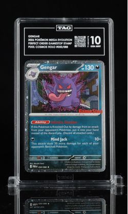 Gengar TAG Graded 10 Gem Mint Pokémon Card score 976