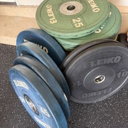 Eleiko Barbell Bumper Plates (KG and LB)