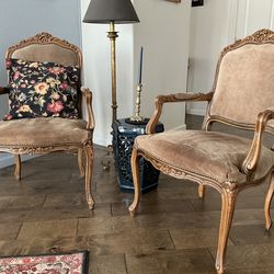CHAIRS - GORGEOUS FRENCH PROVINCIAL ACCENT CHAIRS