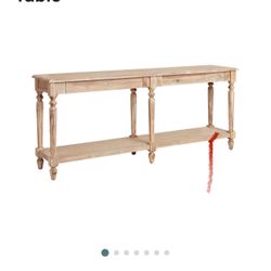 Wood Console Table 